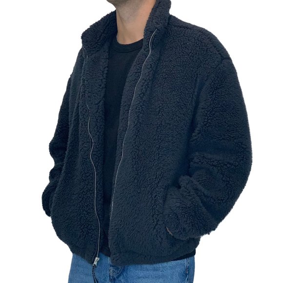 Fuzzy Zip Sweater - Picture 1 of 2